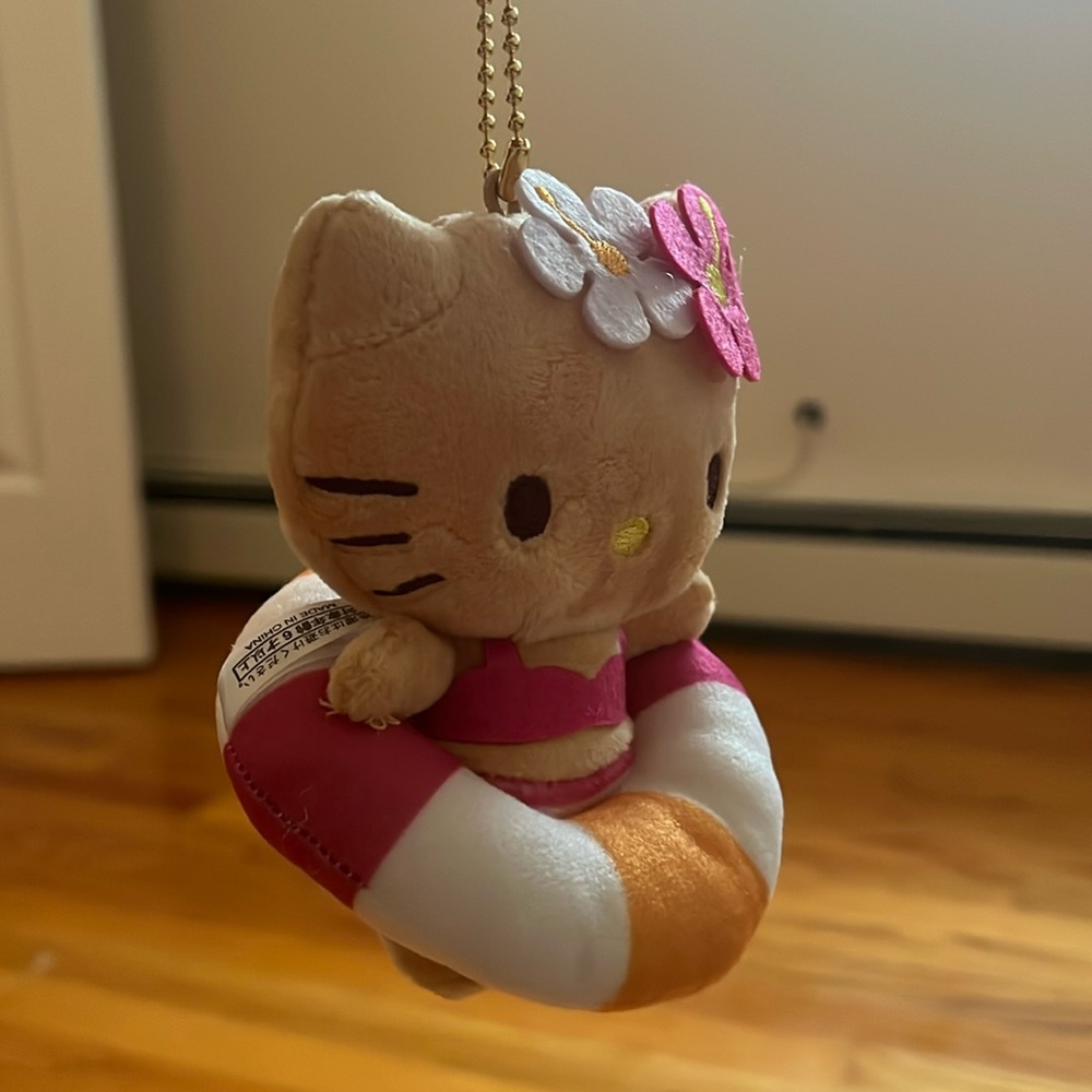 Sanrio Hello Kitty Pink and Orange Stuffed Animal